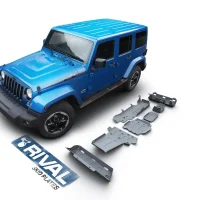 Skid Plates Completas De Aluminio Para Jeep Jk 4 Puertas (7 Placas)
