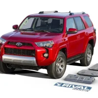 Pack De Skid Plate Marca Rival - Para Toyota 4runner 2003-2009 / 2010+ (3 Placas De Acero 3mm)