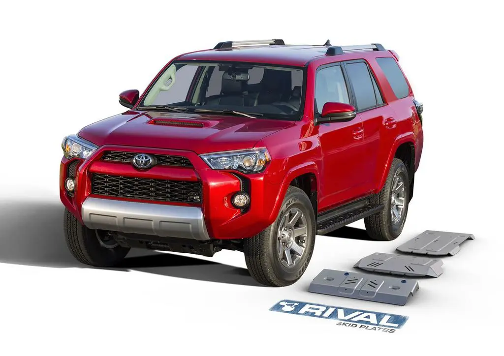 Pack De Skid Plate Marca Rival - Para Toyota 4runner 2003-2009 / 2010+ (3 Placas De Acero 3mm)