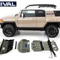 Pack De Skid Plate Marca Rival - Para Toyota Fj Cruiser 2007-2017  (3 Placas De Acero 3mm)