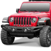 Bumper Delantero Ancho Acero Marca Rival - Para Jeep Jk / Jl / Gladiator