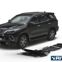 Pack De Skid Plate Marca Rival - Para Toyota Fortuner 2016+  (3 Placas De Acero 3mm)
