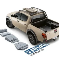 Pack De Skid Plate Marca Rival - Para Mitsubishi L200 2005-2016  (4 Placas De Acero 3mm)