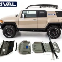 Skid Plates Marca Rival - Para Toyota Fj Cruiser (3 Placas De Lauminio 6mm)