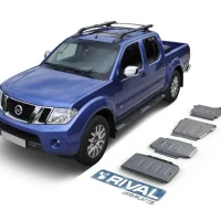Pack De Skid Plates Marca Rival - Para Nissan Navara D40 / Pathfinder R51 2005-2013 (4 Placas De Acero 3mm)