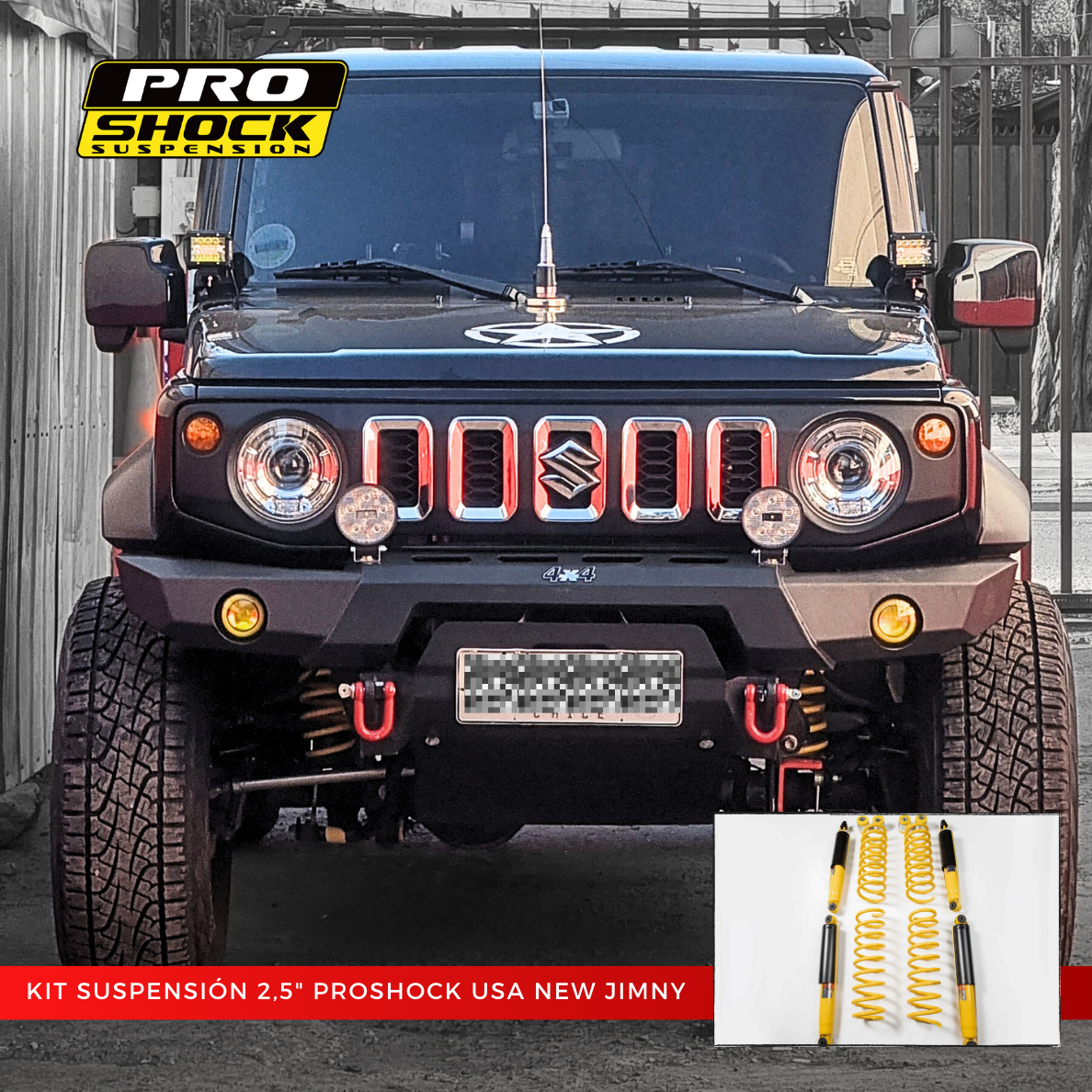 Kit Suspensión Suzuki New Jimny 2018+ 2.5″ – Pro Shock - Proshock - Imagen 2