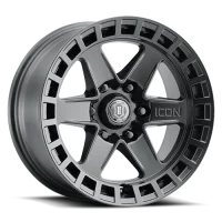 Raider / 17x8.5 / Sat Black / 6x139.7(5.5") Icon Alloys / 4unds