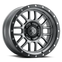 Alpha / 17x8.5 / Gun Metal / 6x139.7 (5.5") Icon Alloys / 4unds