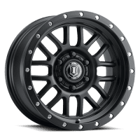 Alpha / 17x8.5 / Sat Black / 6x139.7 (5.5") Icon Alloys / 4unds