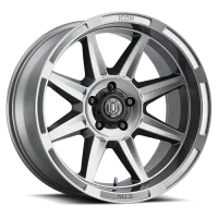 Bandit / 20x10 / Gloss Titanium /
  6x139.7 (5.5") Icon Alloys / 4unds