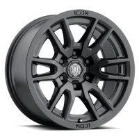 Vector 6 / 17x8.5 /  Sat Black / 6x139.7(5.5") Icon Alloys / 4unds