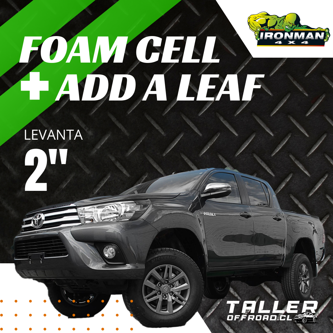 Kit De Suspensión Ironman4x4 Versión Foamcell Para Toyota Hilux Revo 2016+ (con Add A Leaf 2") - Imagen 4