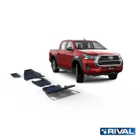 Protección Inferior - Para Toyota Hilux Revo 2023+ (3 Placas De Acero 3mm) E6