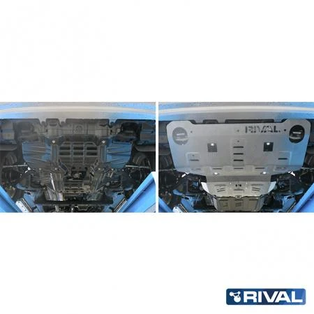 SKID PLATE DE ALUMINIO 6mm TOYOTA HILUX 2015+ / FORTUNER (RADIADOR/MOTOR) - Imagen 2