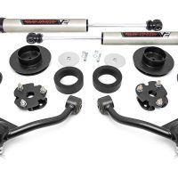 Ram 1500 equipada con kit de levante Rough Country de 3 pulgadas, disponible en Talleroffroad.cl. Mejora la altura y el rendimiento off-road de tu Ram para dominar cualquier terreno en Chile.