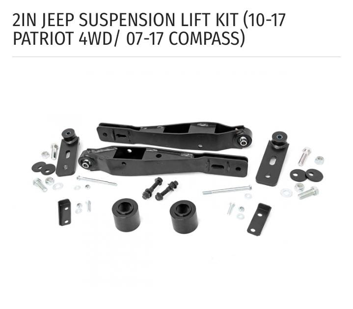 Rough Country Jeep Patriot 2″ 2007 - 2017 | rc-66501