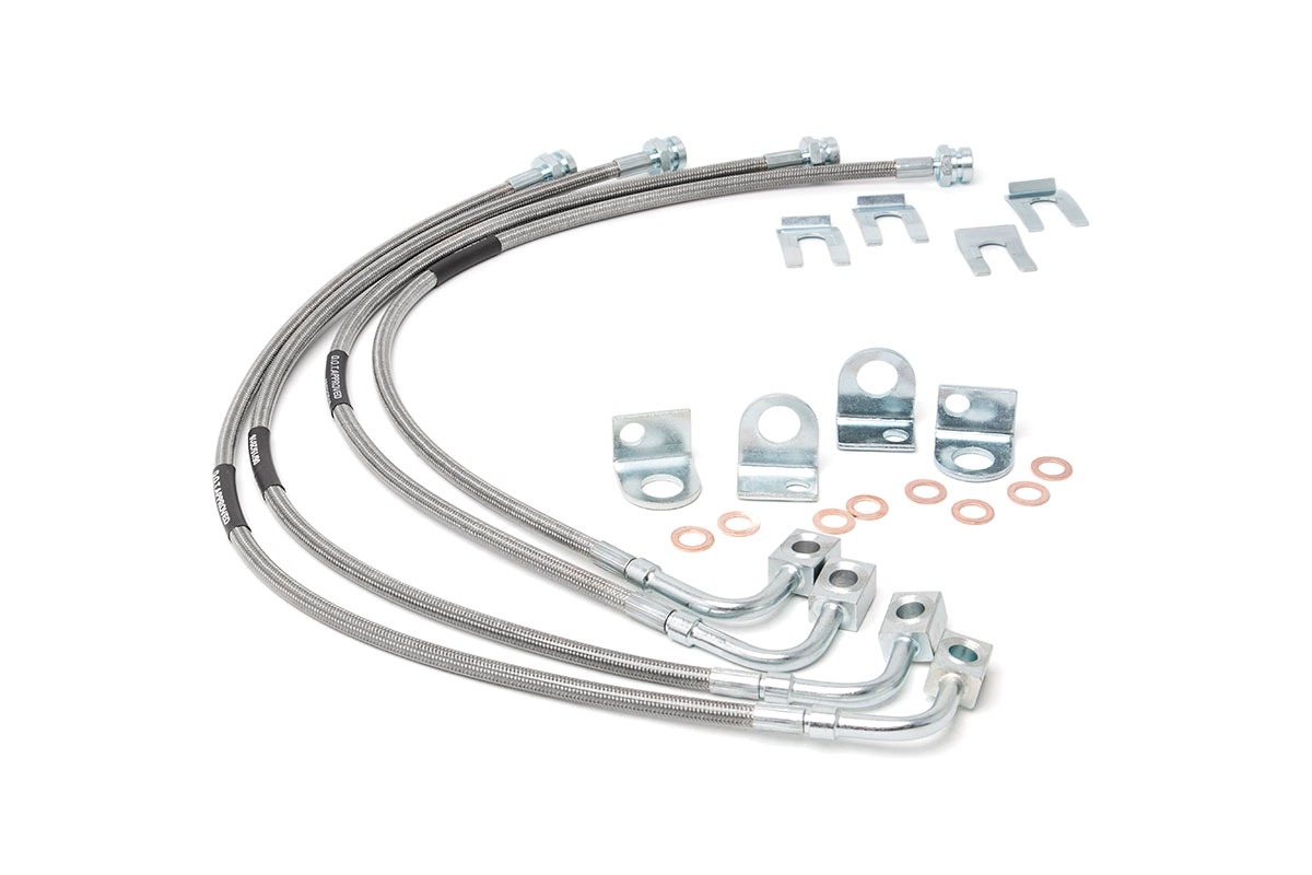 Rough Country Lineas de Freno Jeep Wrangler JK (FRONT/REAR) | 89716