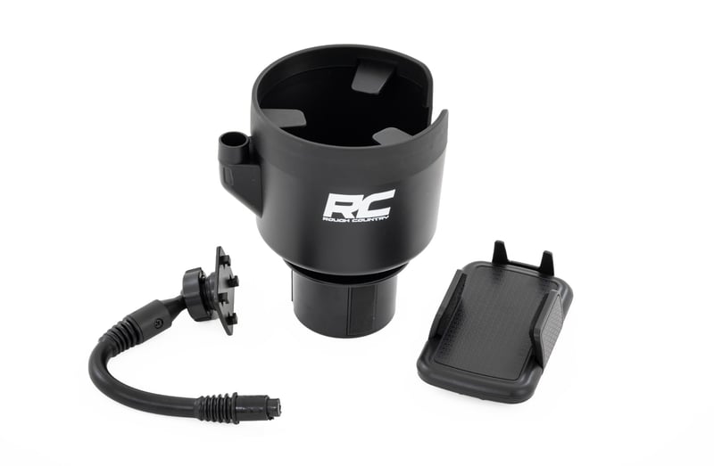 Porta vaso con soporte para teléfono rough country | J5054