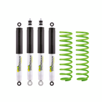 Kit Ironman Foam Cell para Nissan NP300 cabina simple 2016+ — 4 amortiguadores y espirales delanteros de 2″