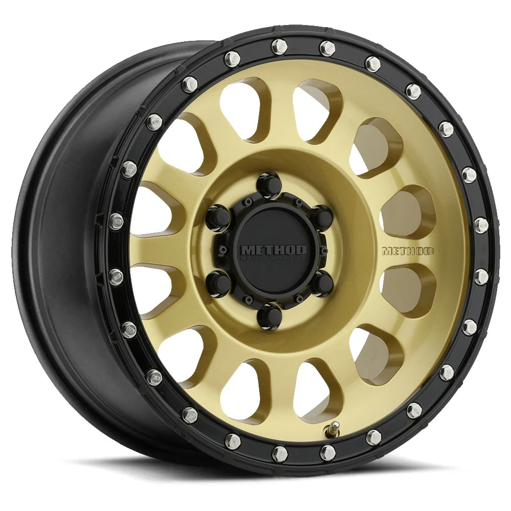 Llanta Method MR315 dorada con borde negro 17x8,5 pulgadas, 6x139,7 mm, ET 0 mm — MR31578560100
