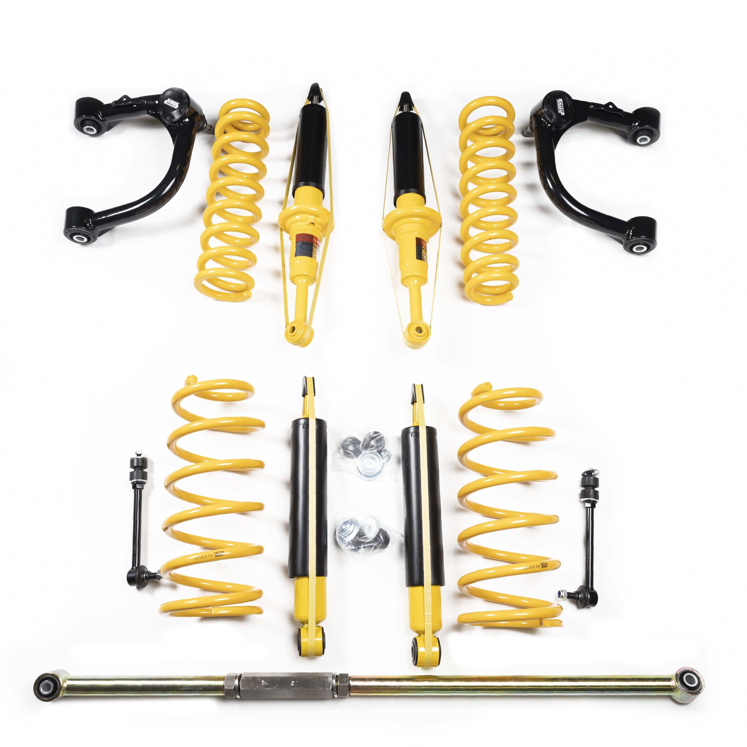 Kit de suspensión Proshock Toyota Land Cruiser Prado Serie 120 3″ (2003–2009) · con bandejas superiores