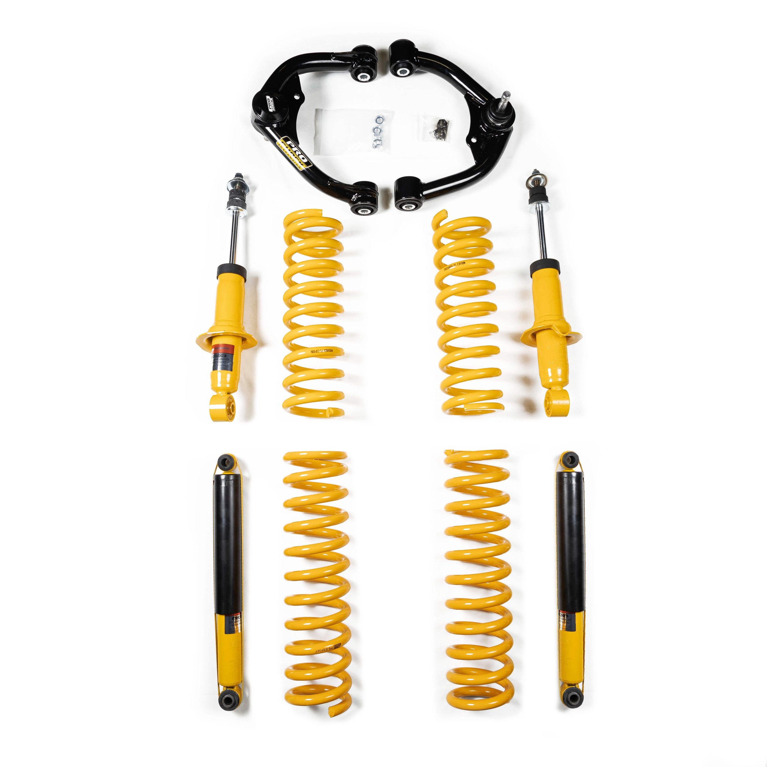 Kit de suspensión Proshock Renault Alaskan 2.5″ (2019+) · con bandejas superiores
