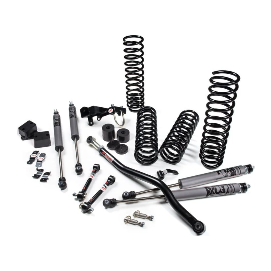 Kit de levante JKS 2,5 pulgadas con FOX Adventure 2.0 para Jeep Wrangler JK (FOX20022)