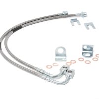 Lineas de freno de acero inoxidable traseras para Jeep | 4-6IN LIFTS (07-17 WRANGLER JK) Rough Country | 89708