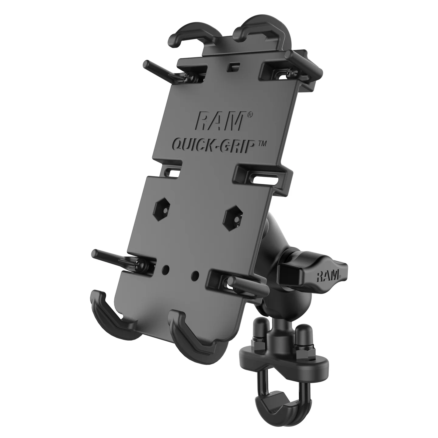 Soporte RAM Quick-Grip XL con brazo corto y abrazadera U — RAM-B-149Z-A-PD4U